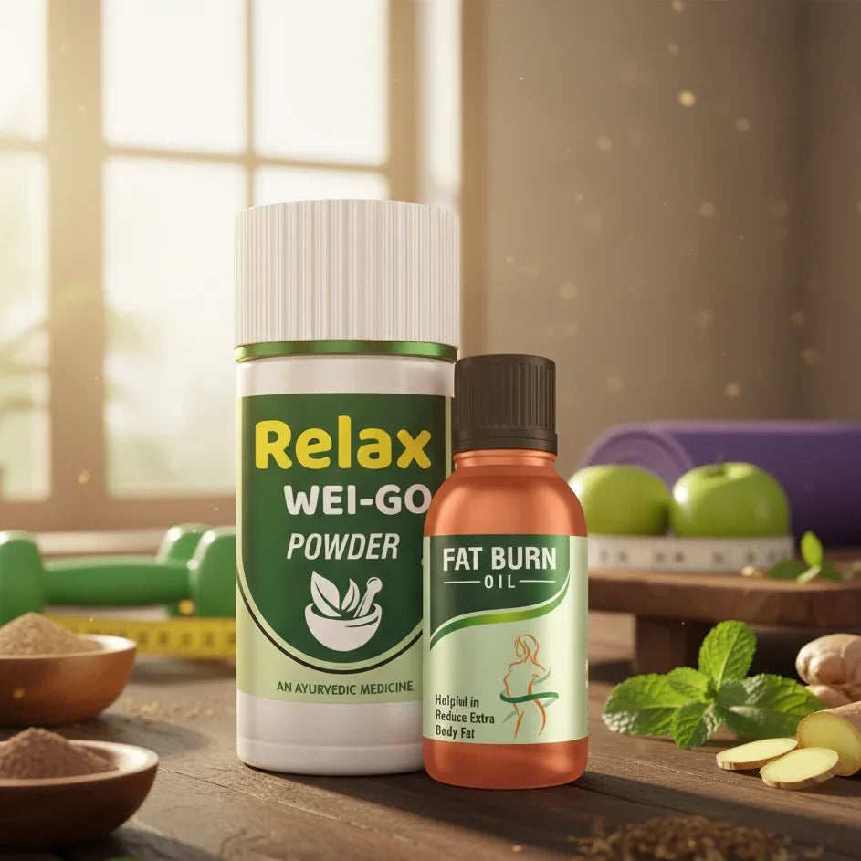 Weight Loss Kit – Ayurvedic Powder & Slimming Oil