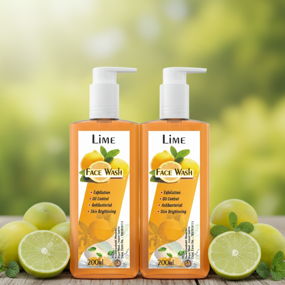 Lime Face Wash – Ayurvedic Oil Control & Refreshing Cleanser